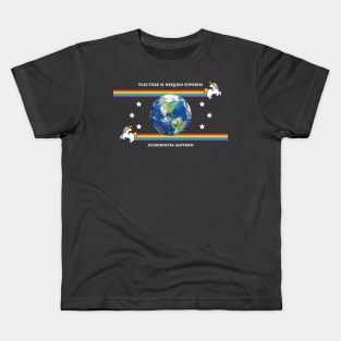 Cassidy Rose Flag - Borderless Kids T-Shirt